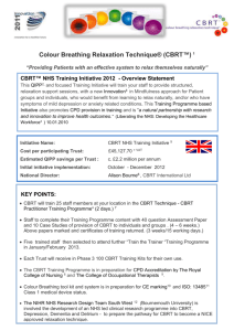 CBRT NHS Training Initiative v4.27.08.2012