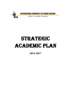 Strategic Academic Plan - International University of Grand