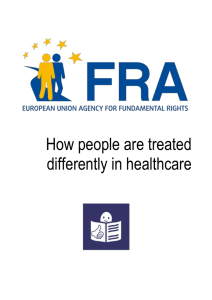 Problems in healthcare - European Union Agency for Fundamental