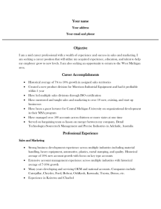 Well done sales functional resume