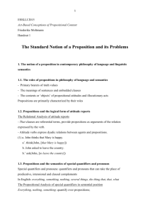 Handout 1 - Friederike Moltmann