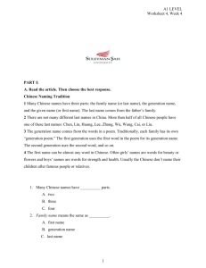 A1 LEVEL Worksheet 4, Week 4 PART I: A. Read the article. Then