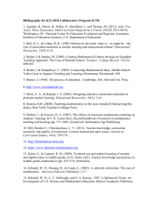 Bibliography for K12 OER Collaborative Proposal 4C3M