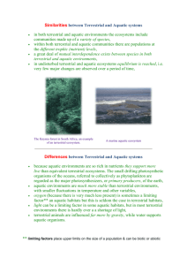 Similarities and Difference Between Aquatic & Terrestrial