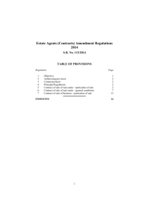 Estate Agents (Contracts) Amendment Regulations 2014