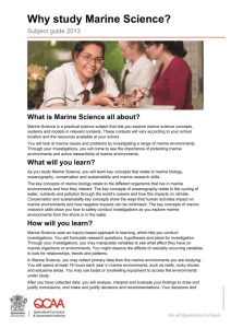 What is Marine Science all about?