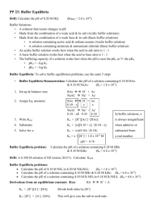 PP 23: Buffer Equilibria