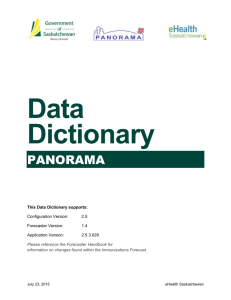 SK Panorama Data Dictionary