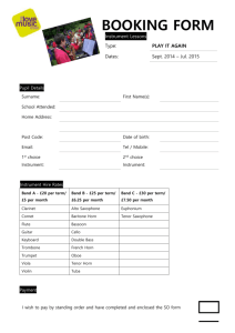 booking form - Love Music Trust
