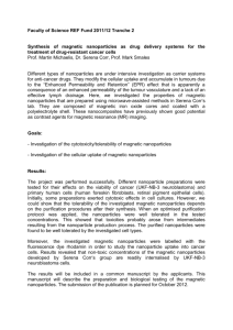 Faculty of Science REF Fund 2011/12 Tranche 2 Synthesis of