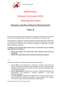 View our Year 6 Maths Curriculum here