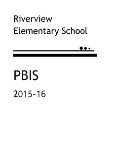 PBIS at Riverview - Riverview Elementary