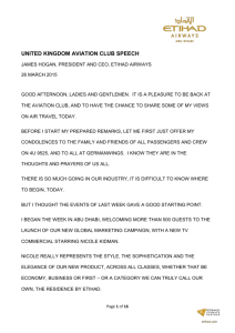 United Kingdom Aviation Club Speech Word file