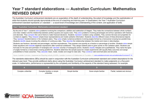 Year 7 Mathematics standard elaborations (DOCX, 115 kB )