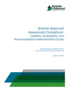 Smarter Balanced Usability, Accessibility, and Accommodations