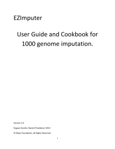 cd $EZIMPUTER - bioinformatics tools