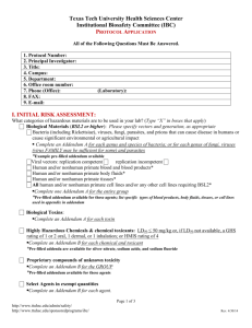 Initial Application Form - Texas Tech University Health Sciences