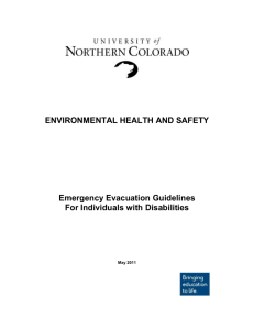 Emergency Evacuation Guidelines for Individuals with Disabilities