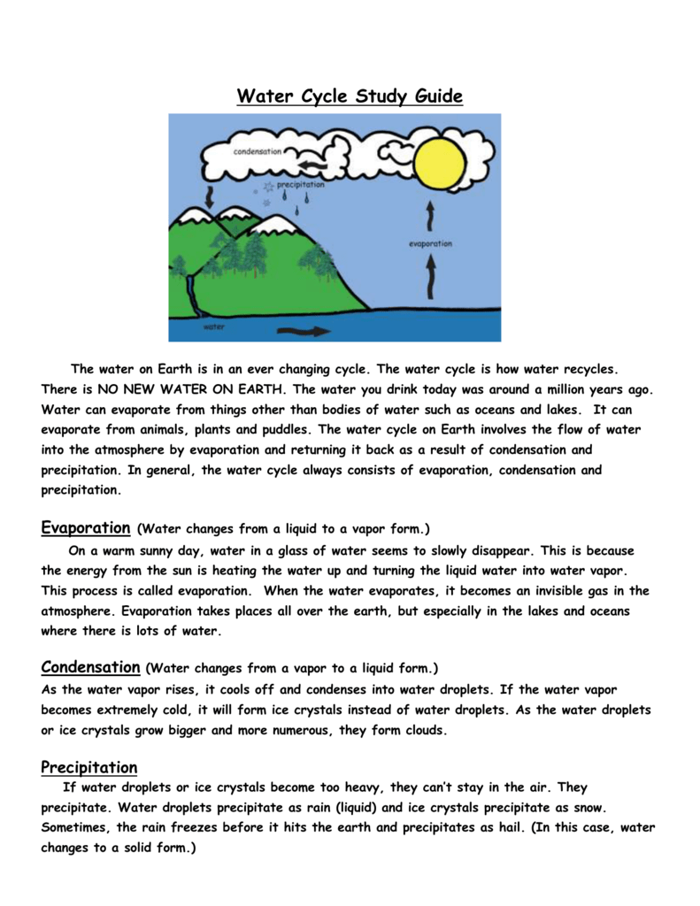 research paper on water cycle