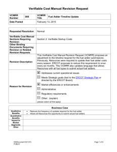 006VCMRR-01 Fuel Adder Timeline Update 021315