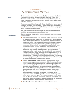 Issue Paper #4 - Rate Structure Options