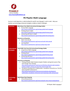 Math Language PD Playlist FINAL_