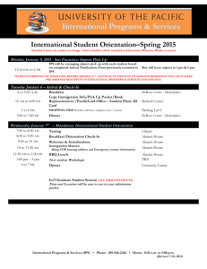 International Programs & Services International Student Orientation