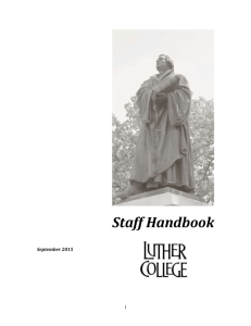 Staff Handbook - Luther College