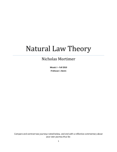 Natural Law Theory – Nicholas Mortimer – Mosaics I
