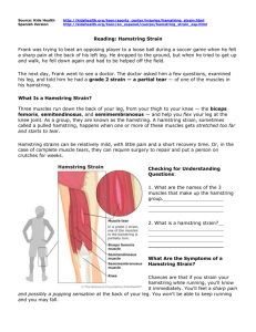 What Causes a Hamstring Strain?