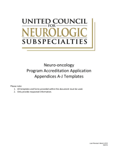 Appendices - United Council for Neurologic Subspecialties