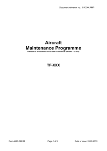 Aircraft Maintenance Programme