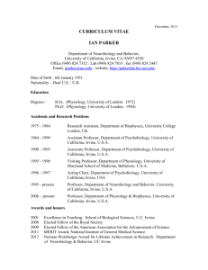 1 August 97 - The Parker Lab at UCI