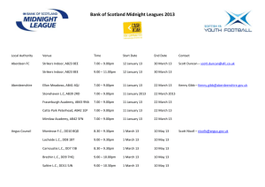 Bank of Scotland Midnight Leagues 2013