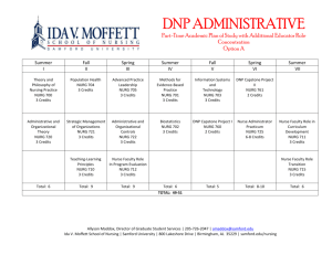 D.N.P. Administration with Additional Educator Role Concentration