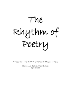 The Rhythm of Poetry