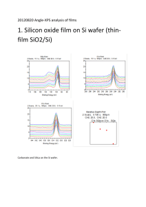 20120820 Angle-XPS analysis of films 1. Silicon oxide film on Si