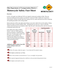 Motorcycle Safety Fact Sheet2014 - Ohio Department of Transportation