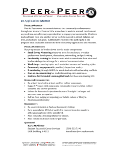 Mentor Application - Washington Campus Compact