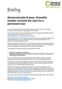 Neonicotinoids & bees: Scientific studies increase the case for a