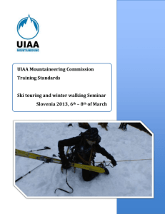 Ski touring and winter walking Seminar