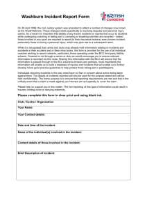 Washburn Incident Report Form