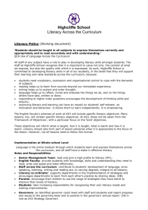 Literacy Policy July 2013