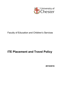 Placement and Travel Policy (2015)