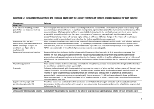 Appendix S2 Reasonable management and rationale based upon