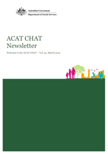 ACAT Chat - March 2015