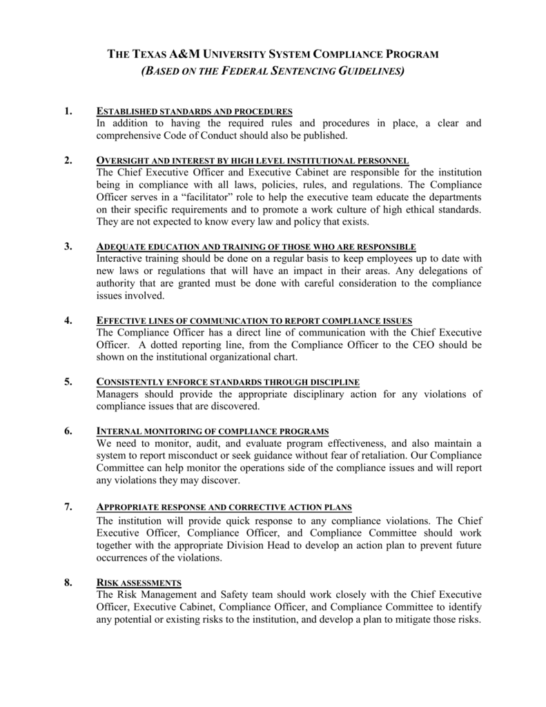 Sentencing Guidelines Chart