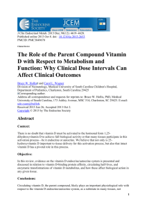 D, and 1,25(OH) 2 D and Tissue Delivery