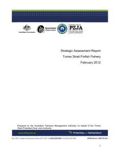 Torres Strait Finfish Fishery Strategic Assessment Report 2012