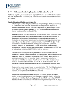 G-004 – Guidance on Conducting Department of Education